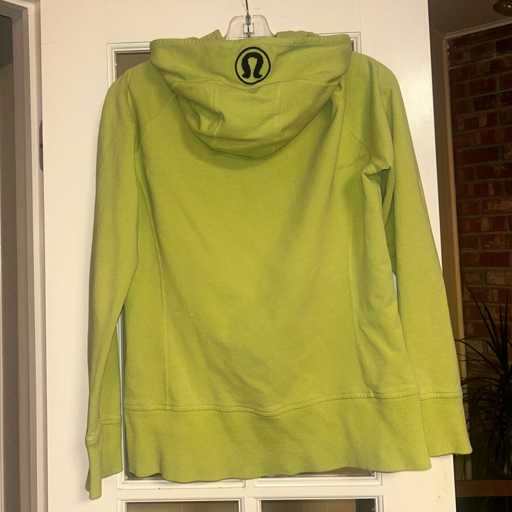 Lululemon Scuba Hoodie II Heathered Sunny Lime / Sunny Lime - Picture 4 of 6